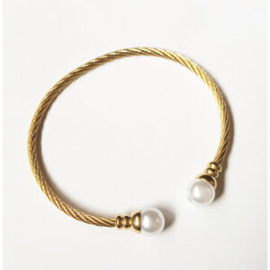 Gold Twister with pearl