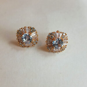 Rose gold studs