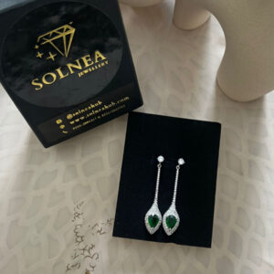Emerald drop Earrings